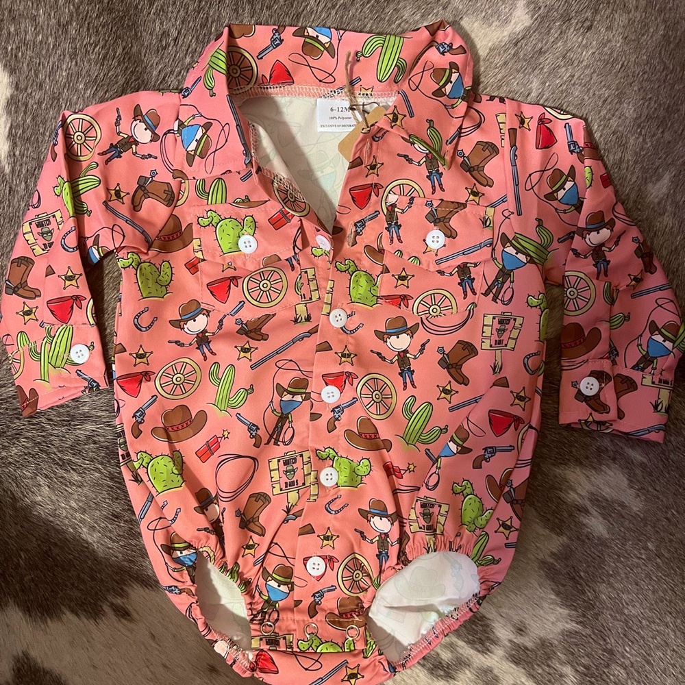 Kids Western print onsie